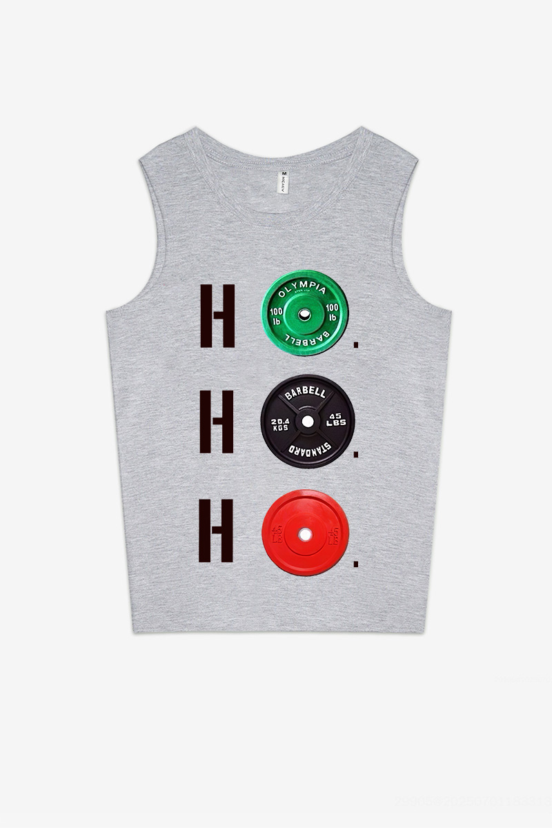 Ho Ho Ho Gym Christmas Printed Women's Vest-traneing
