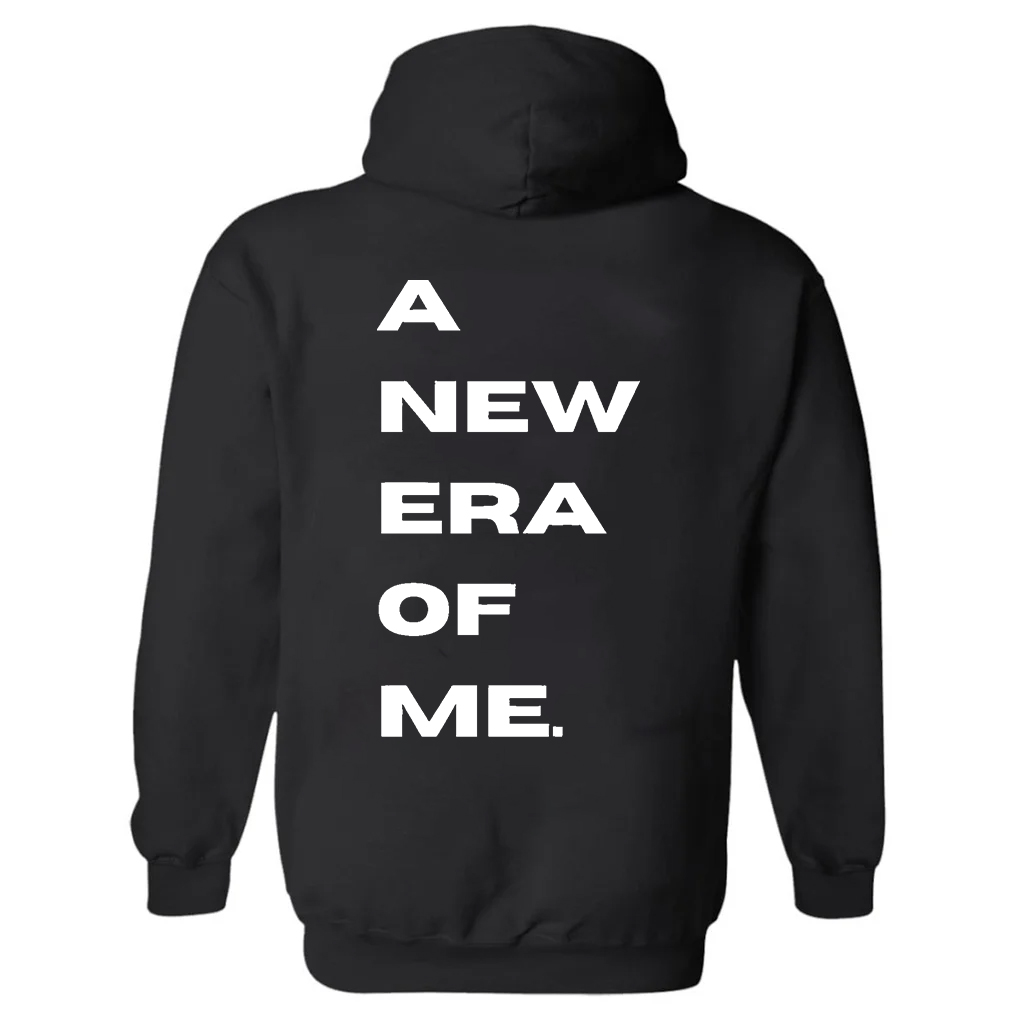 A New Era Of Me Printed Women's Heavyweight Hoodie with Drawstring-traneing