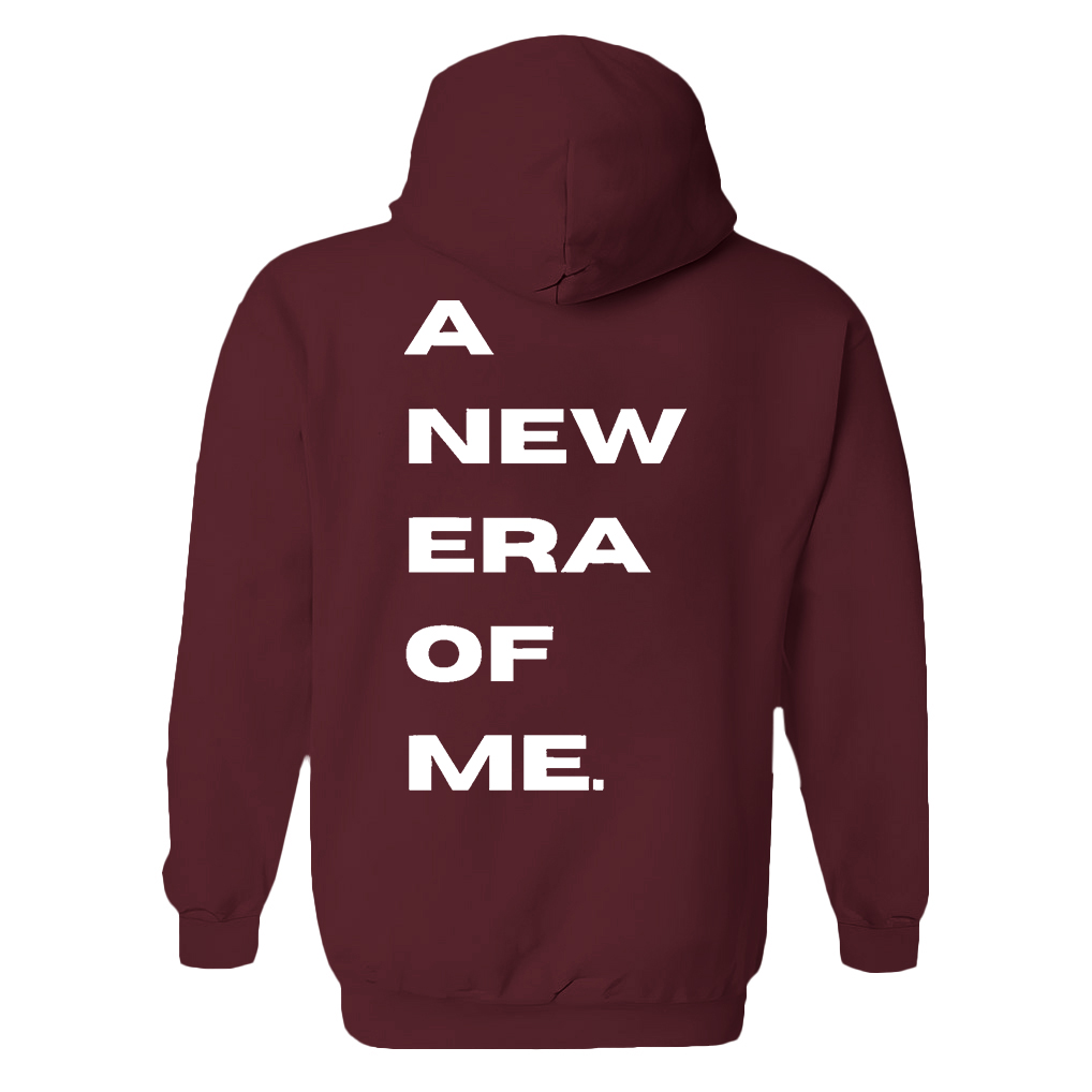 A New Era Of Me Printed Women's Heavyweight Hoodie with Drawstring-traneing