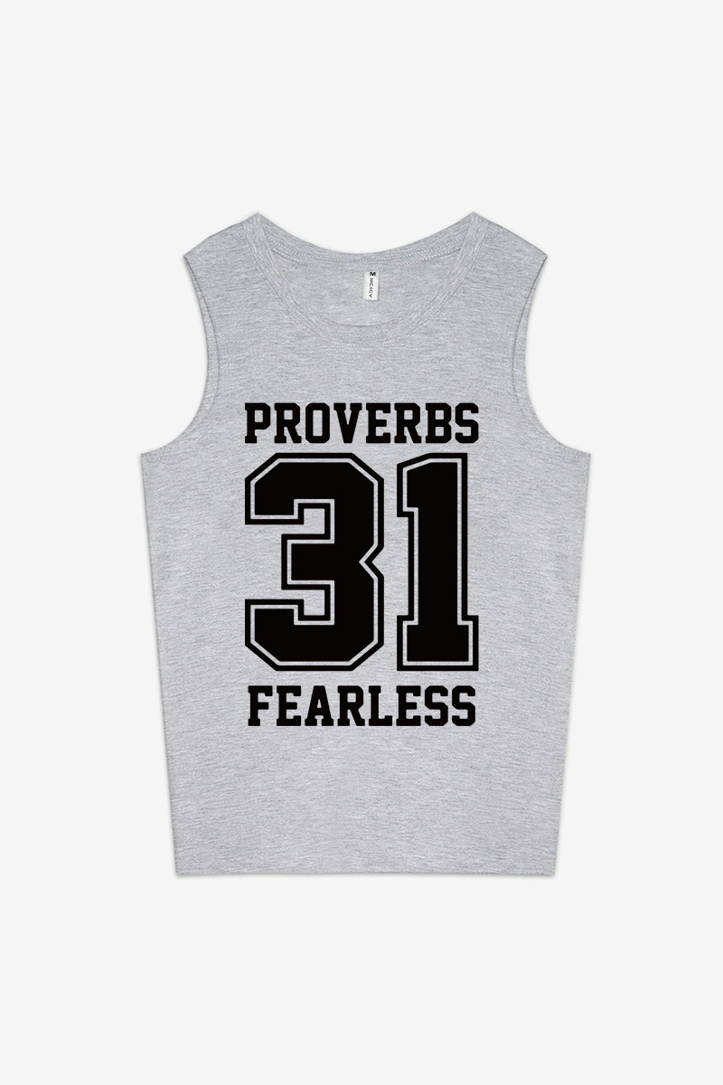 Proverbs 31 Fearless Printed Women's Vest-traneing