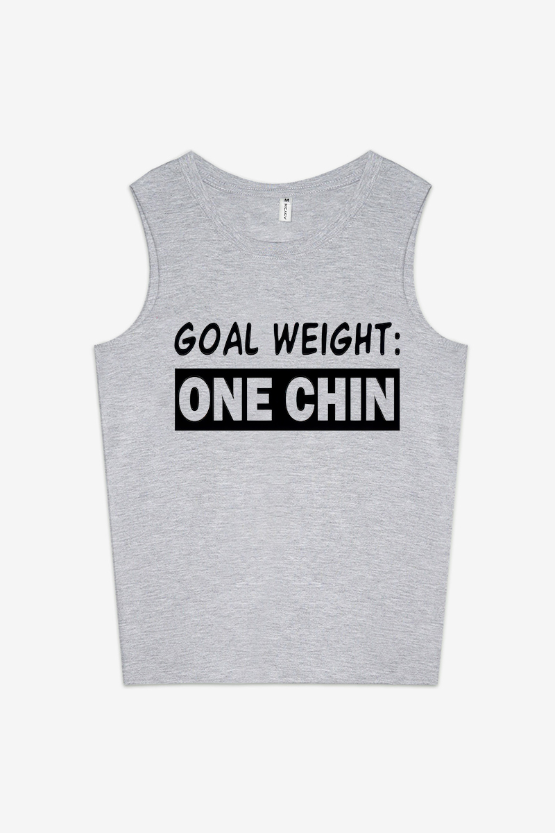 Goal Weight: One Chin Printed Women's Vest-traneing