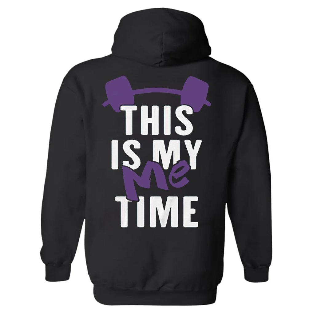 This Is My Time Printed Women's Heavyweight Hoodie with Drawstring
