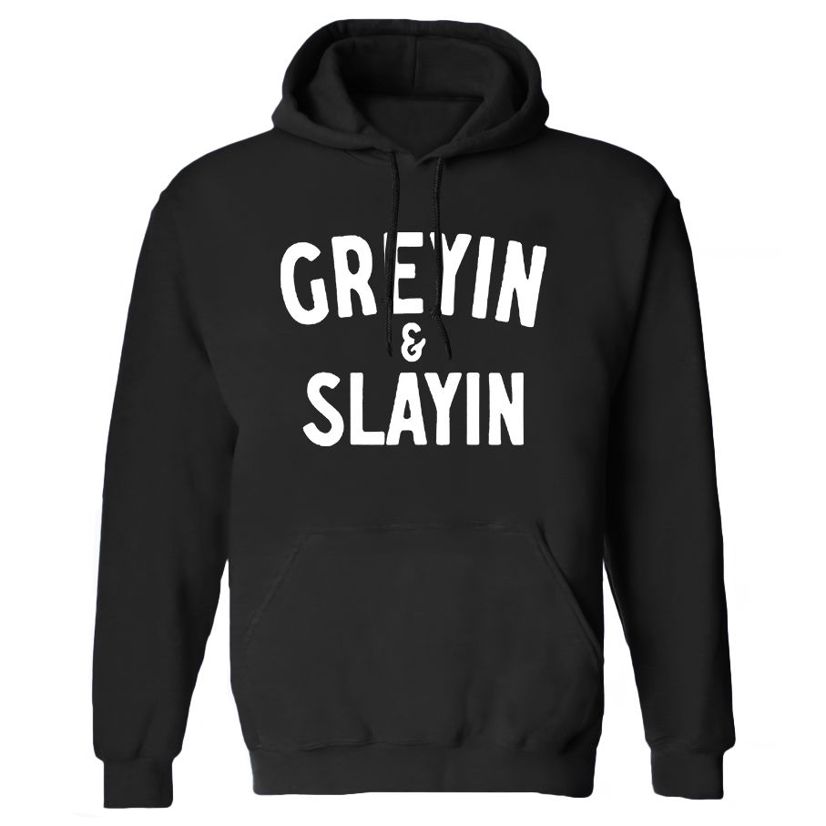 Greyin & Slayin Printed Women's Heavyweight Hoodie with Drawstring