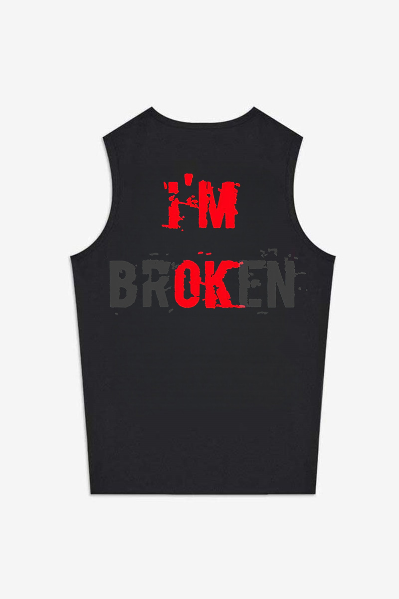 I'm Broken Print Women's Vest