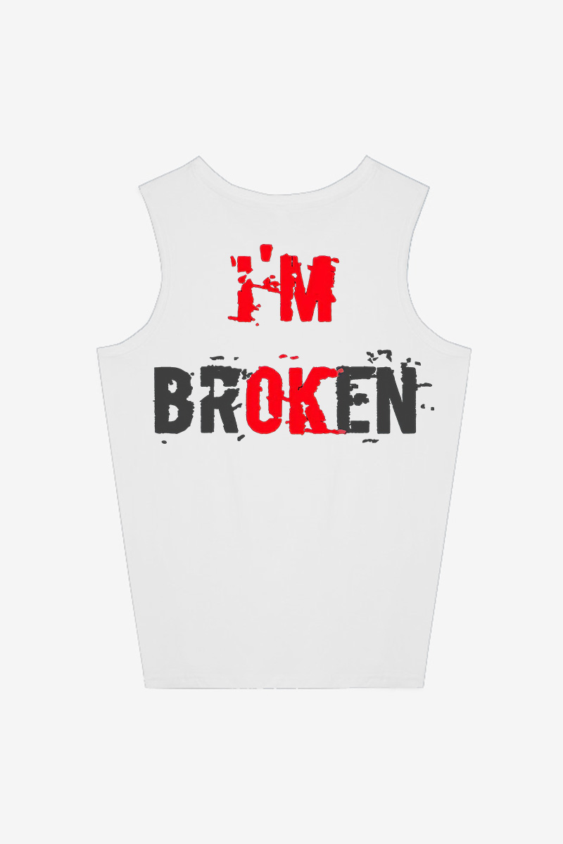 I'm Broken Print Women's Vest