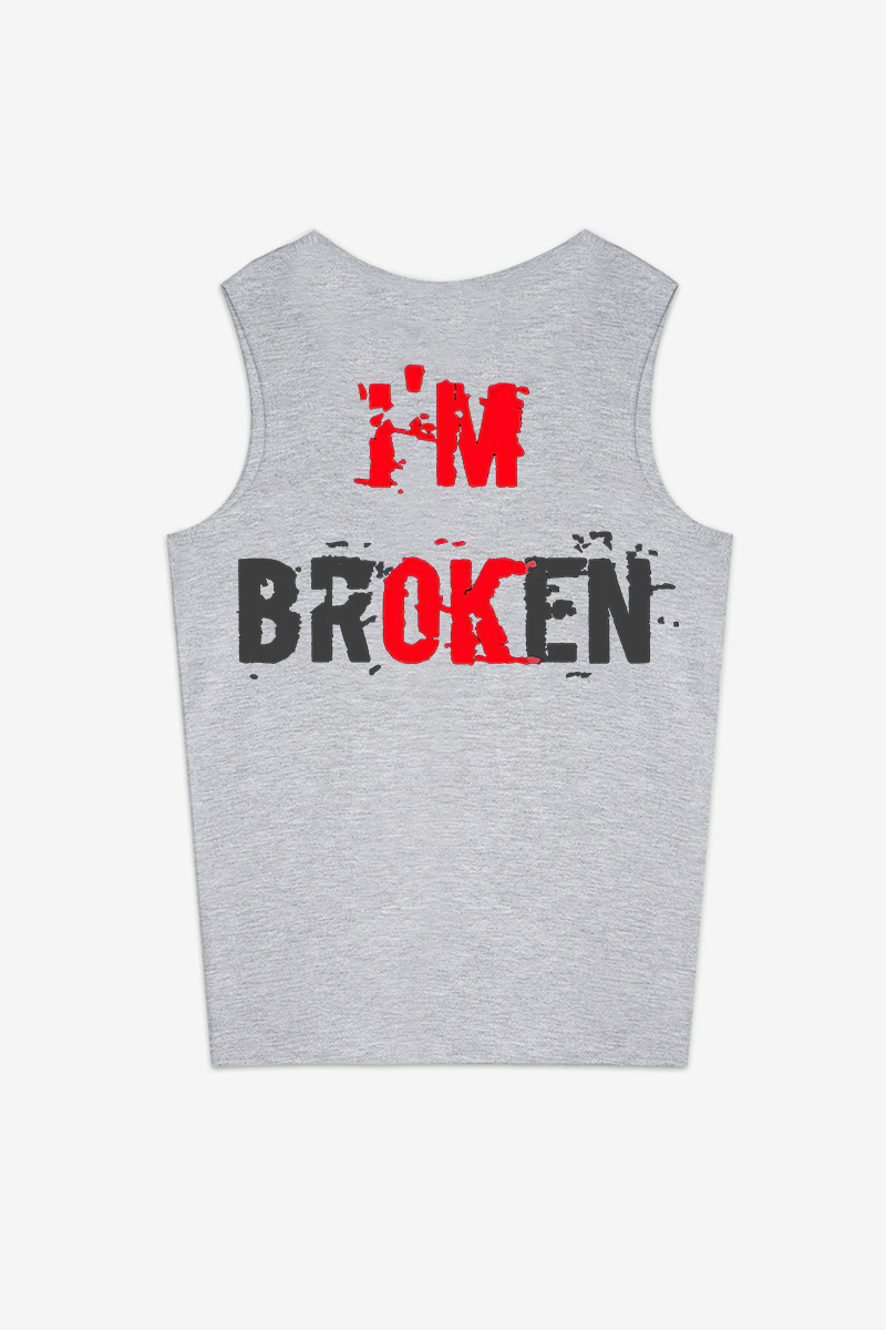 I'm Broken Print Women's Vest