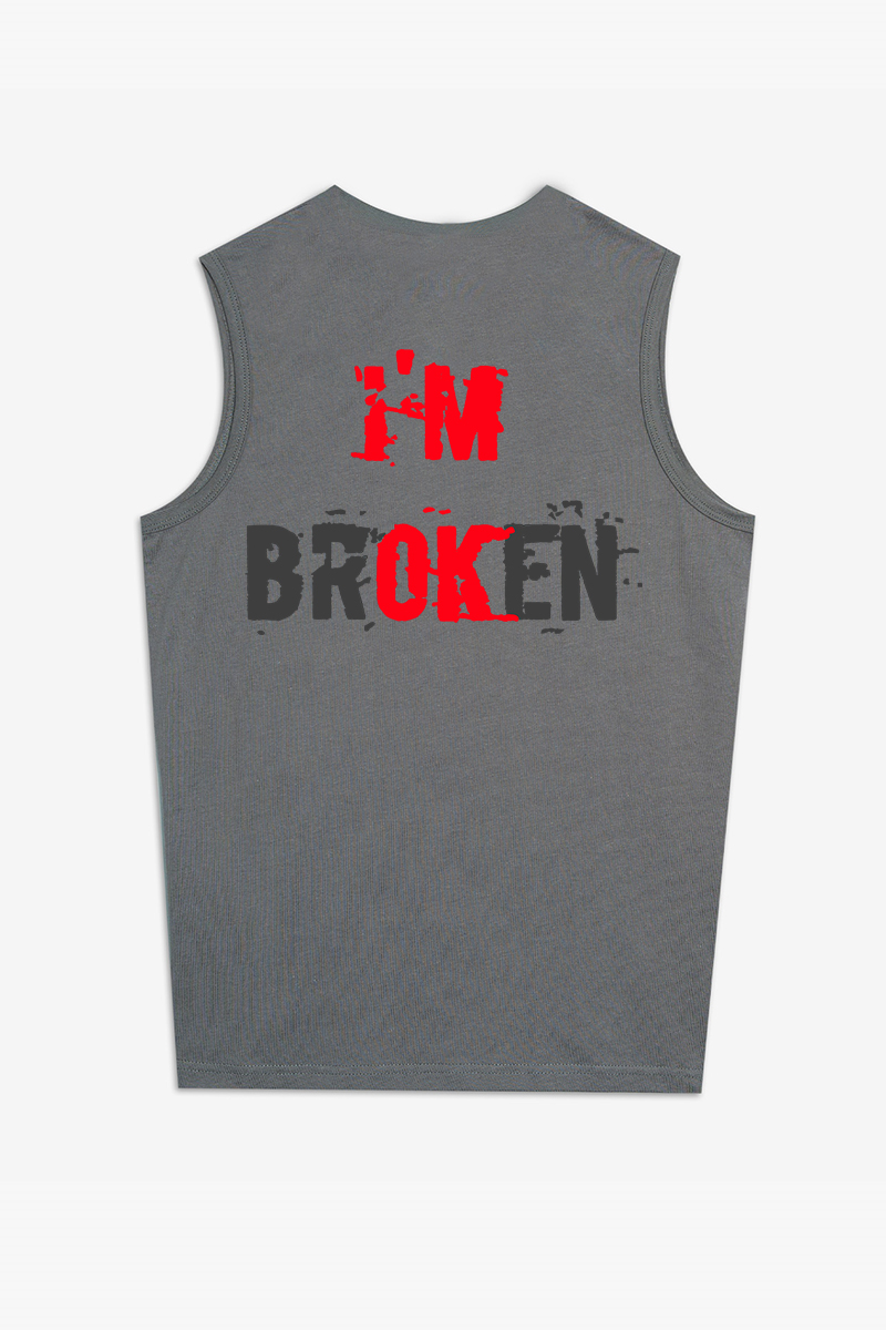 I'm Broken Print Women's Vest Image - 2