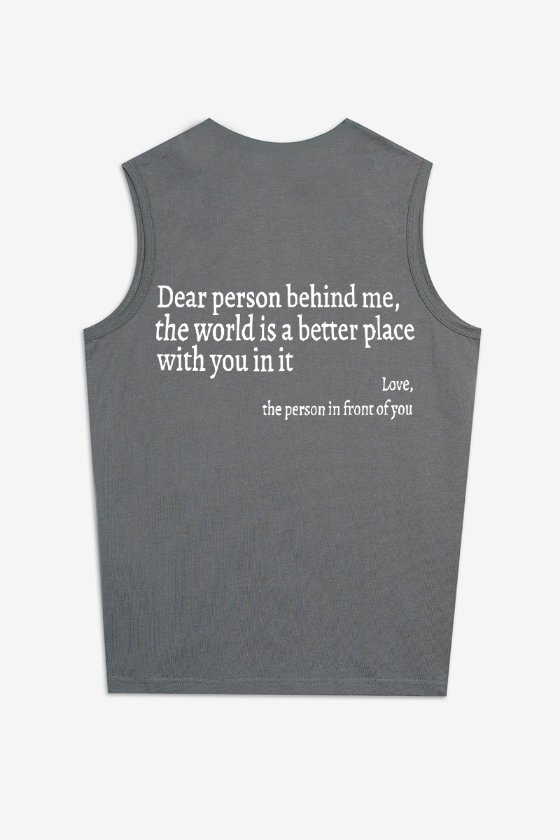 Dear Person Behind Me Printed Women's Vest