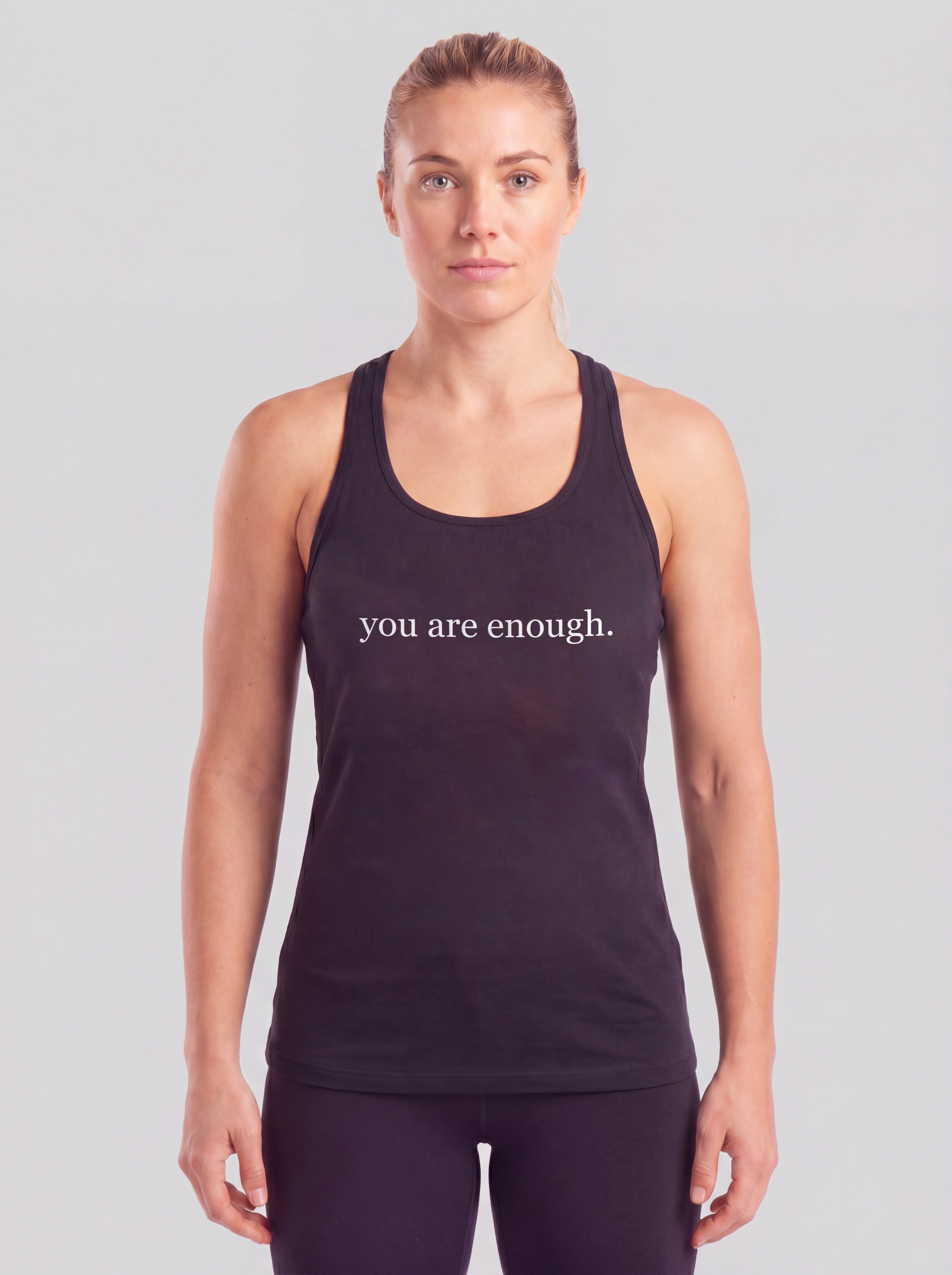 Dear Person Behind Me The World Is A Better Place With You In It Printed Racerback Tank Tops