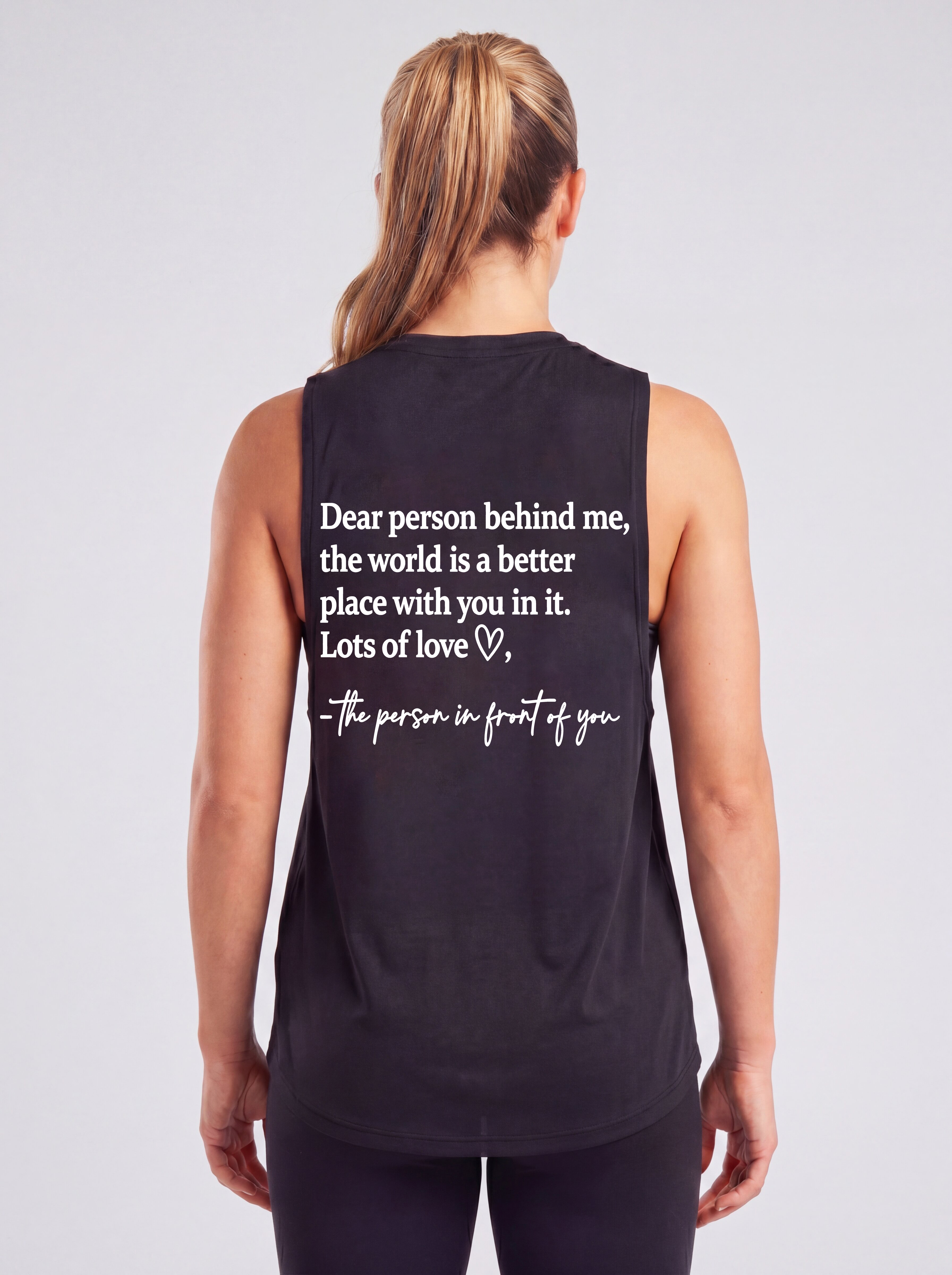 Dear Person Behind Me Printed Women's Vest