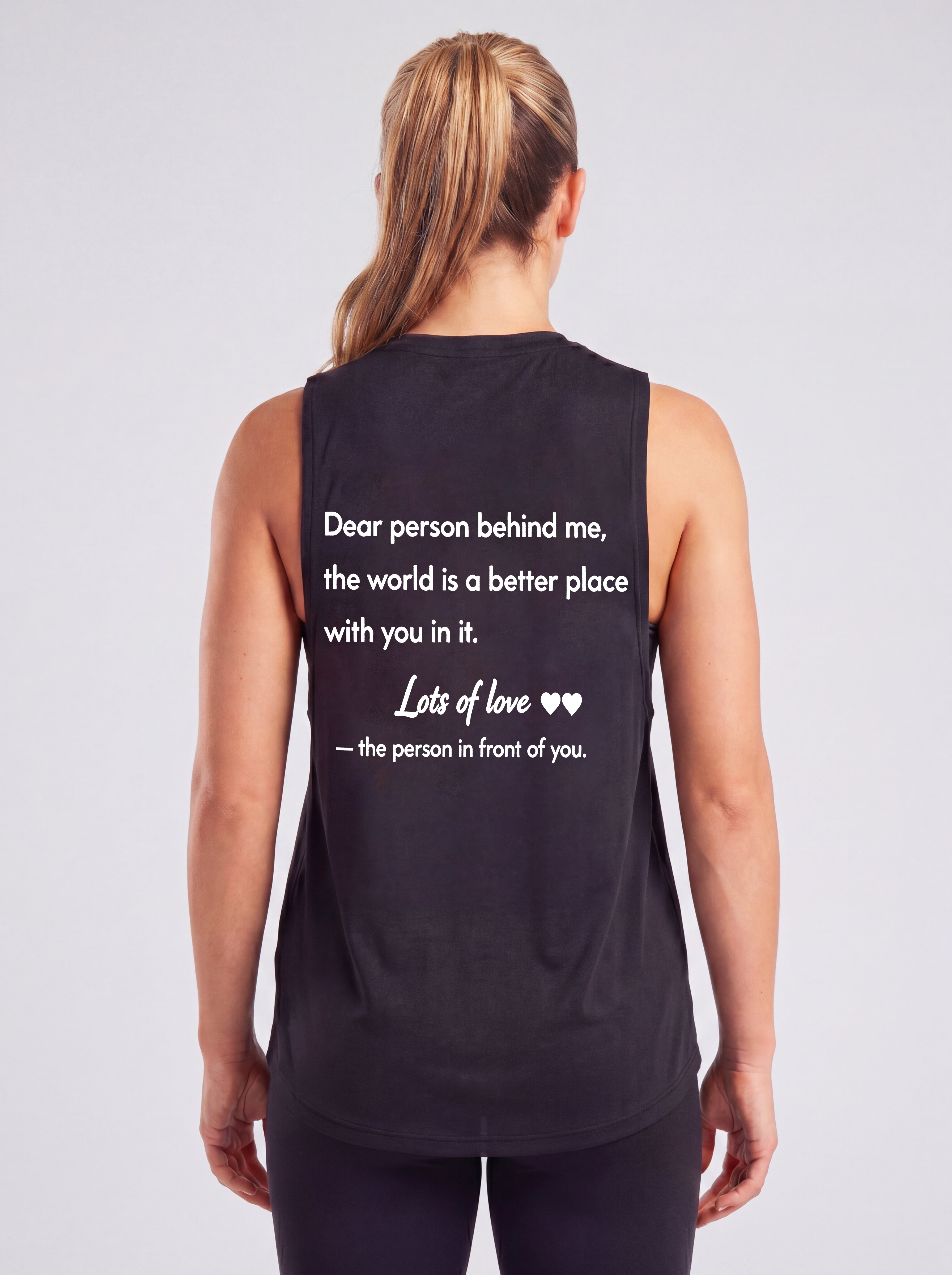 Dear Person Behind Me Printed Women's Vest