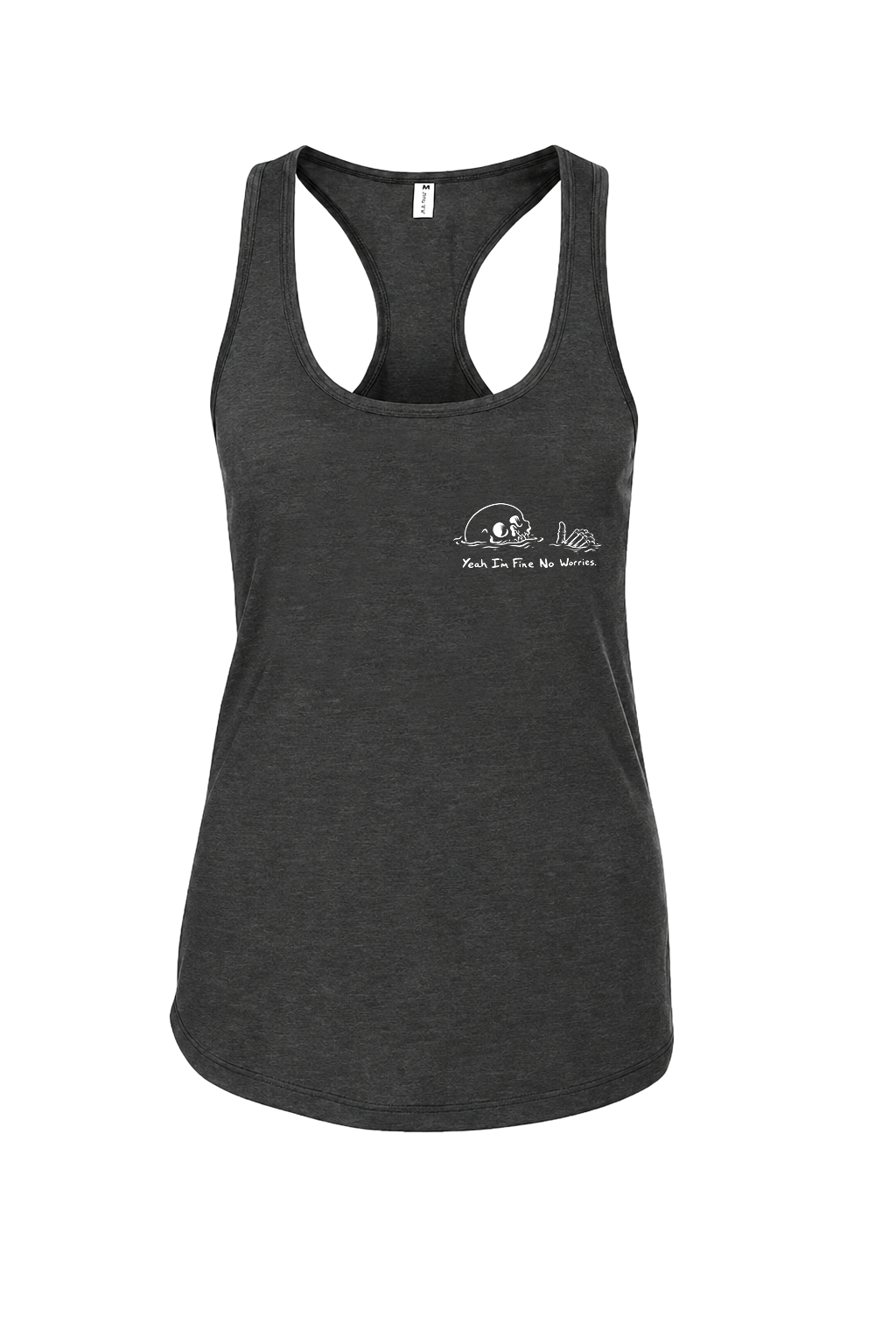 I'm Fine Printed Racerback Tank Tops Image - 6