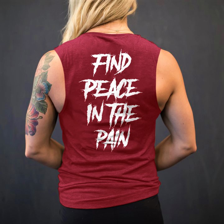 Find Peace In The Pain Print Women's Vest