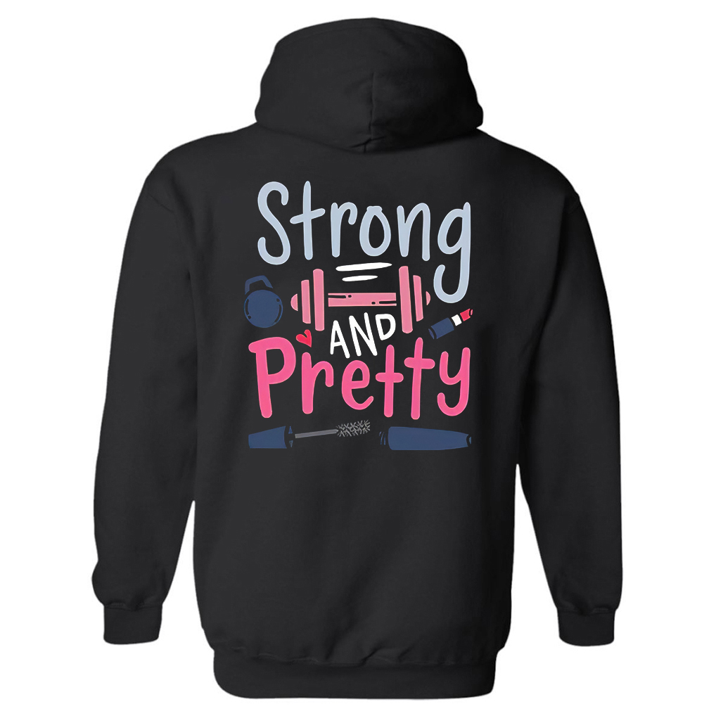 Strong And Pretty Printed Women's Hoodie-traneing