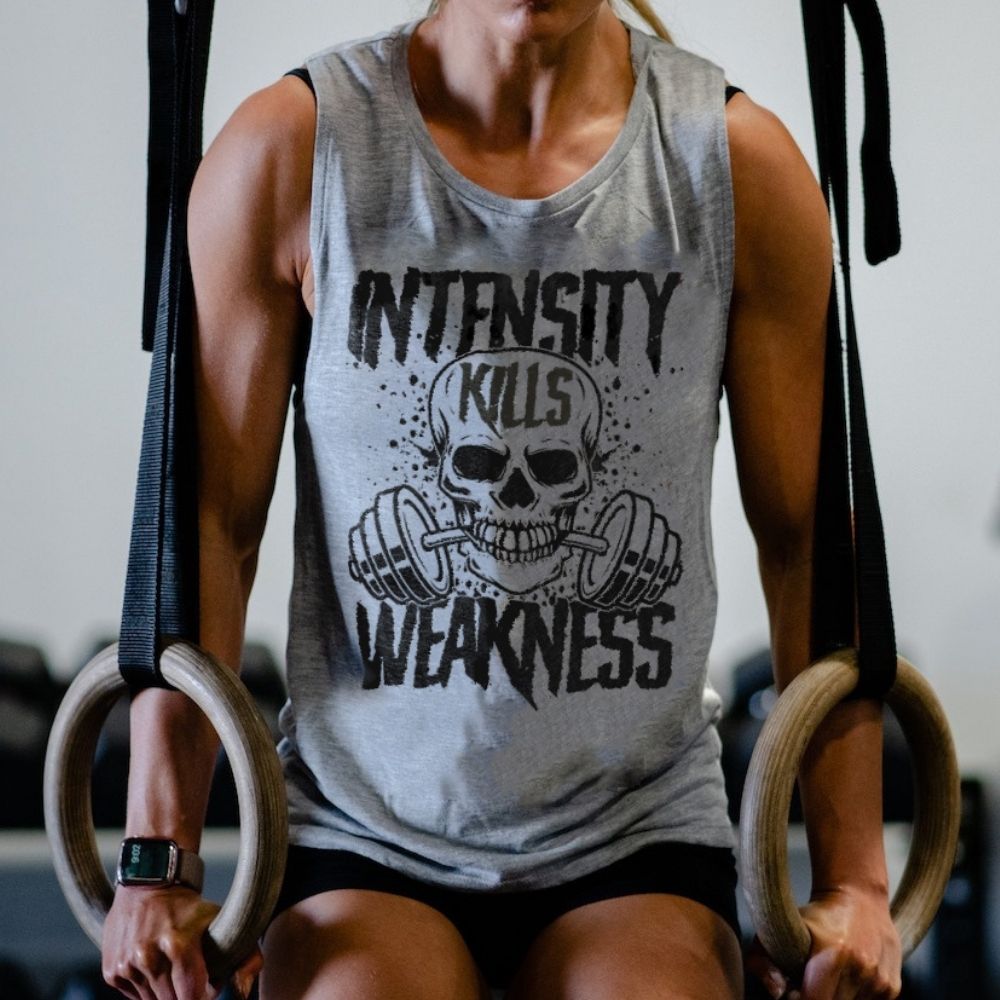 Intensity Weakness Skull Printed Women's Vest