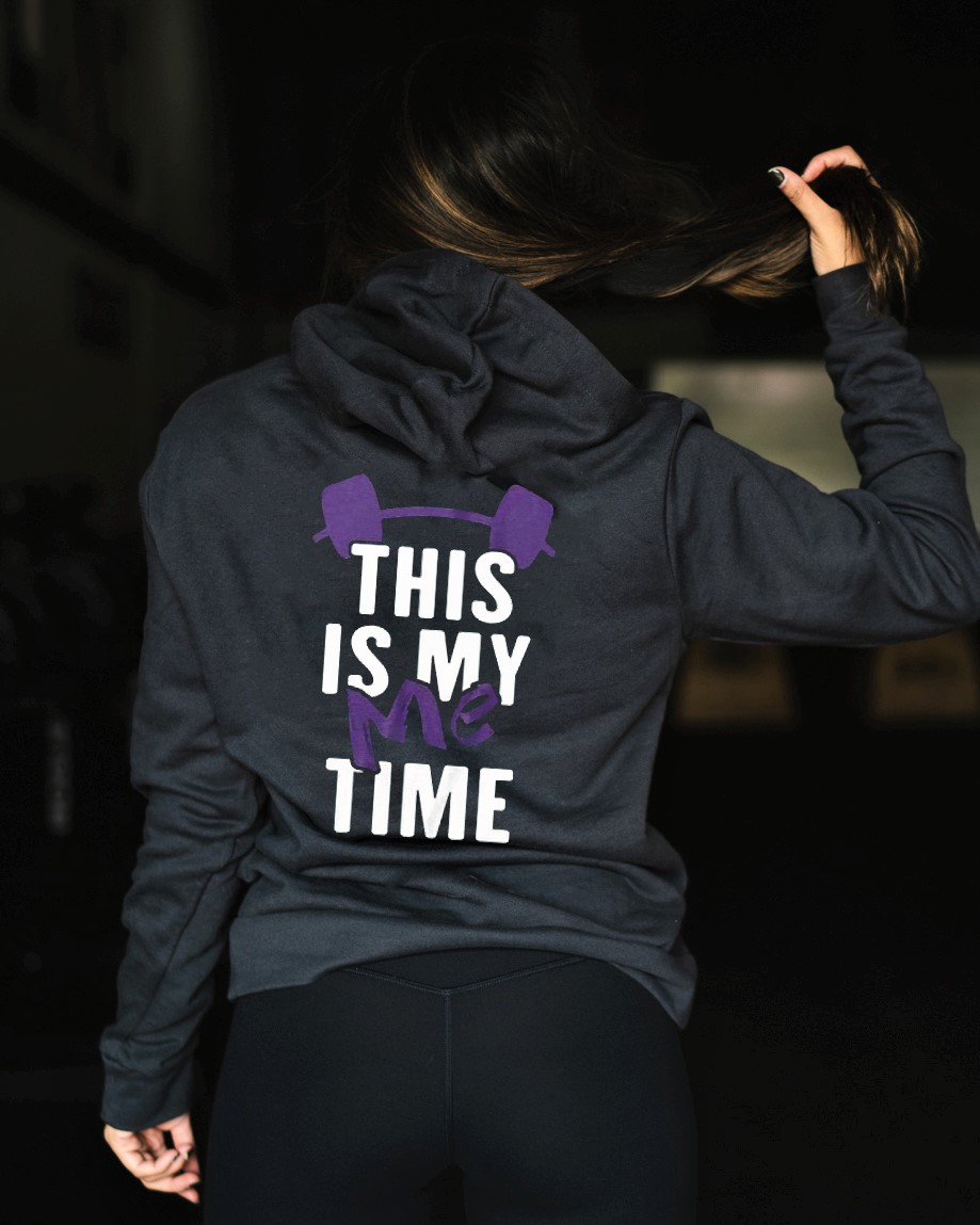 This Is My Time Printed Women's Hoodie-traneing