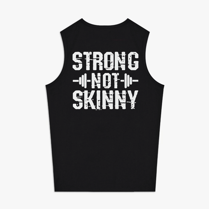 Strong Not Skinny Printed Women's Vest