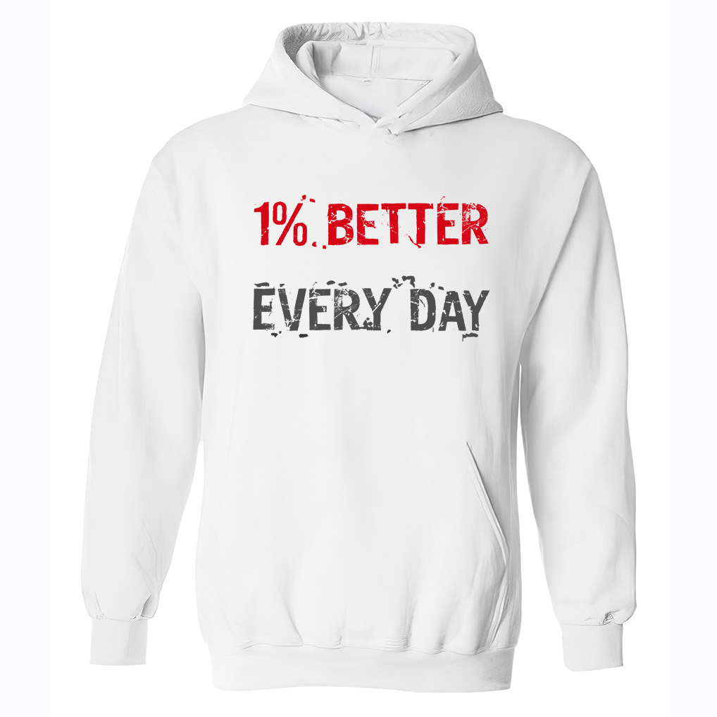 1% Better Every Day Printed Women's Hoodie