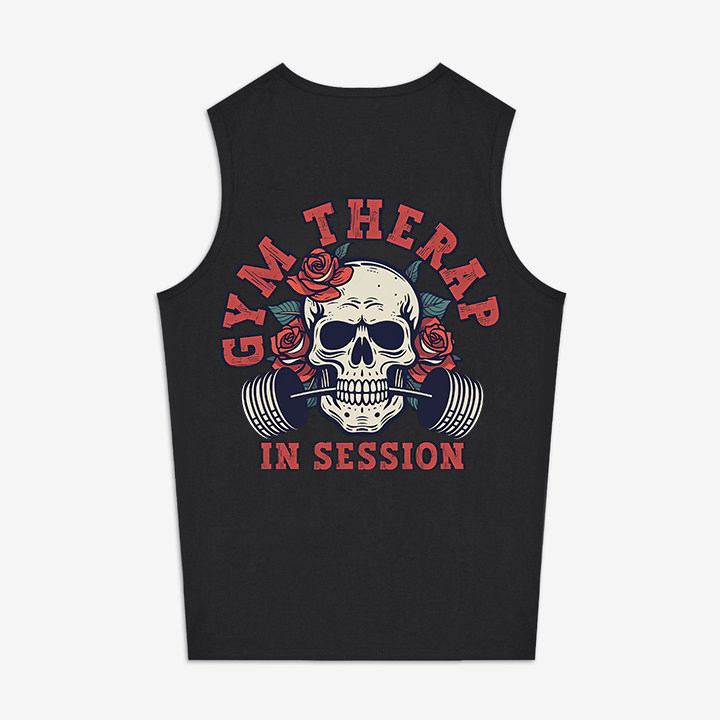 Gym Therap In Session Printed Women's Vest