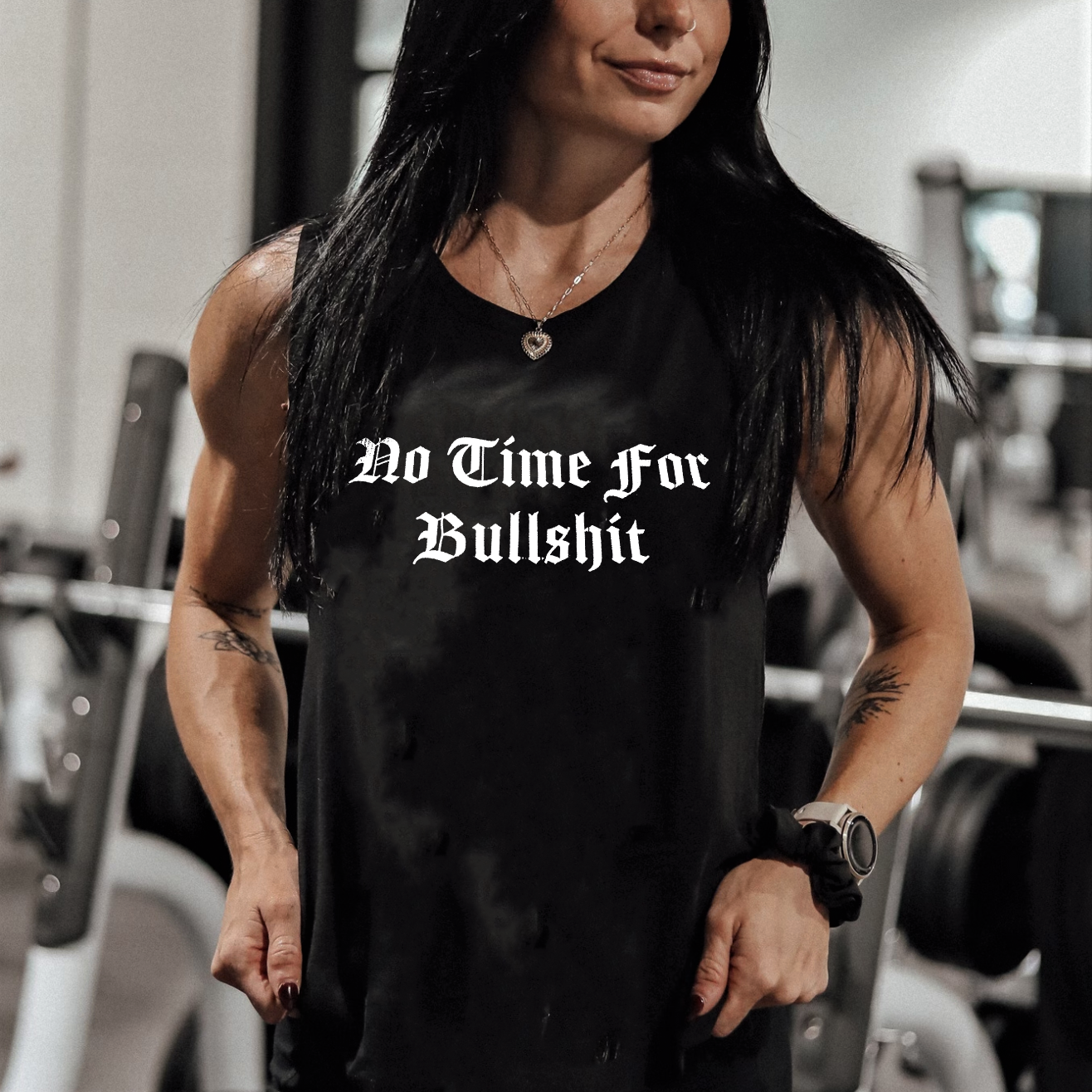 No Time For You Bullshit Printed Women's Vest