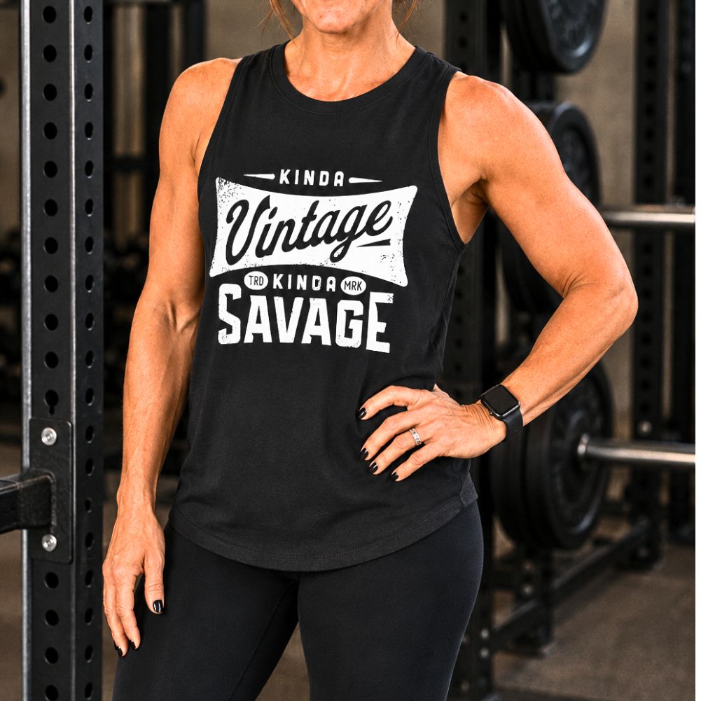 Kinda Vintage Kinda Savage Printed Women's Vest