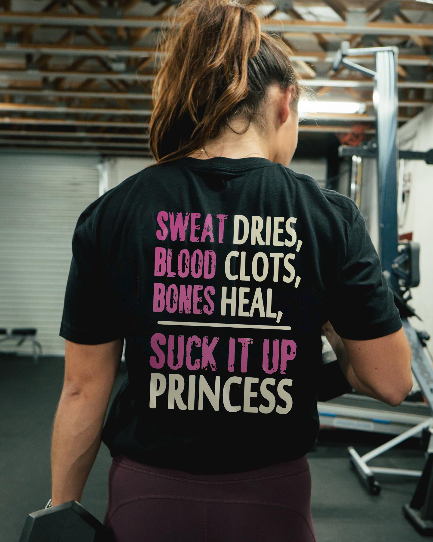 Sweat Dries, Blood Clots, Bones Heal Printed Women's T-shirt