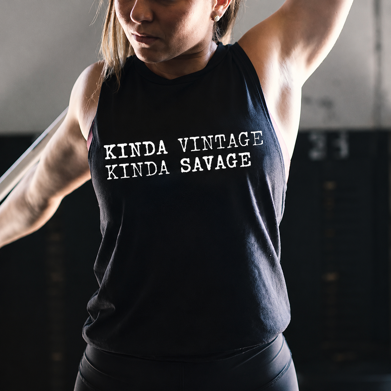 Kinda Vintage Kinda Savage Printed Women's Vest
