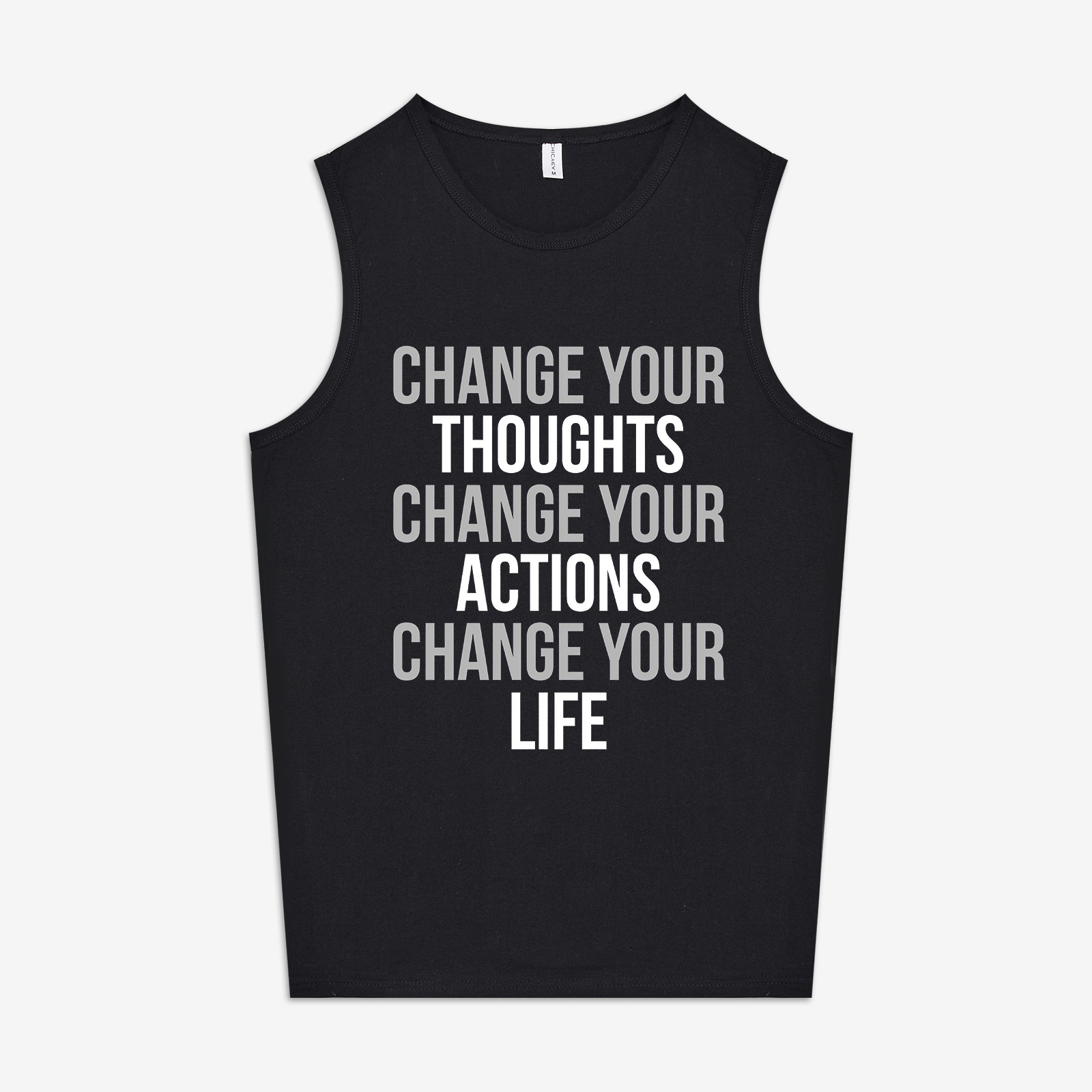 Change Your Thoughts Change Your Actions Print Women's Vest