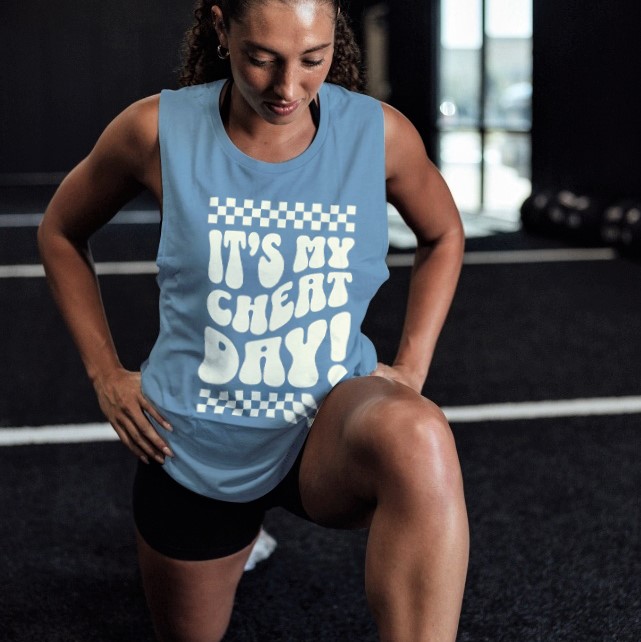 It's My Cheat Day! Printed Women's Vest-traneing