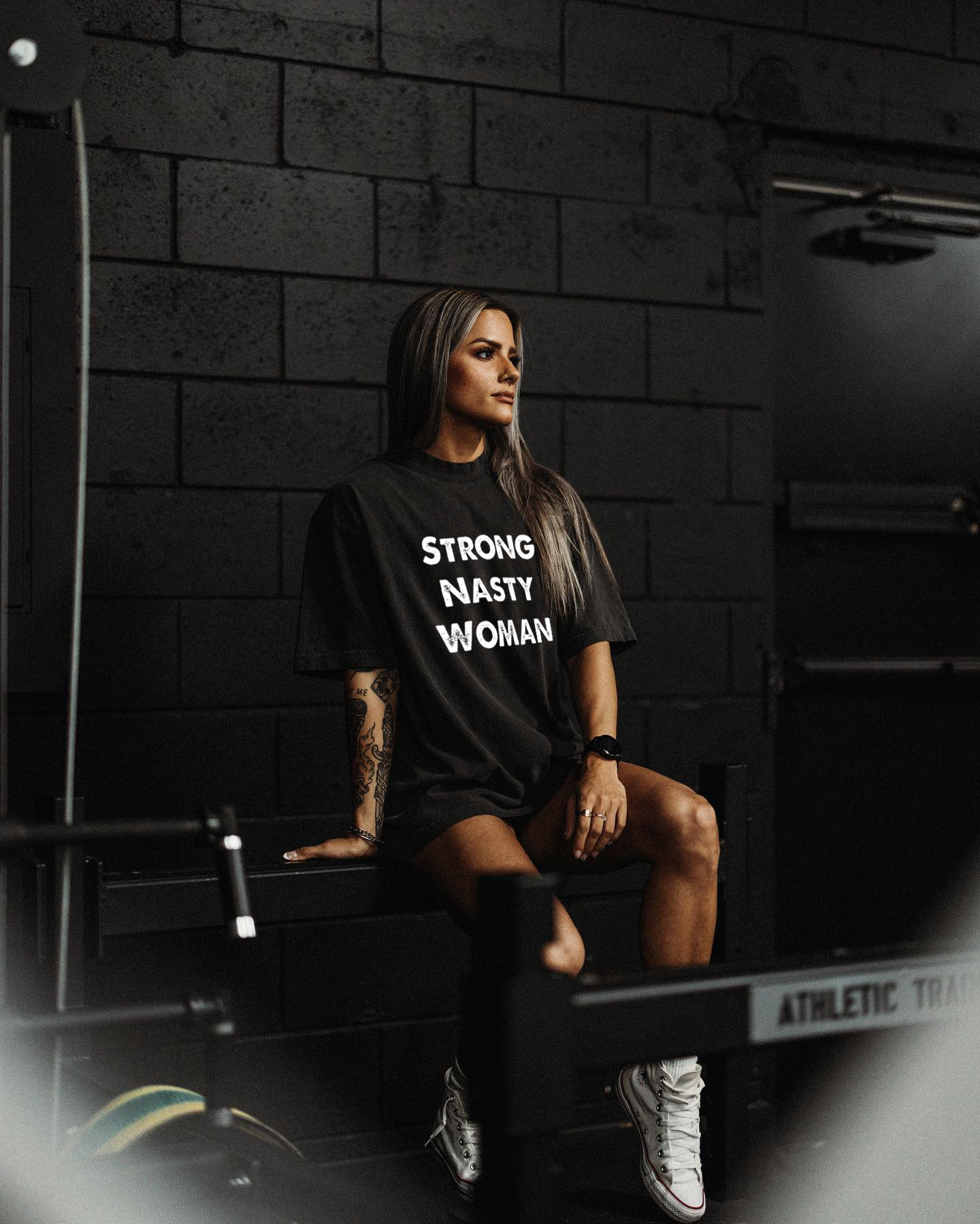 Stong Nasty Woman Print Women's T-shirts