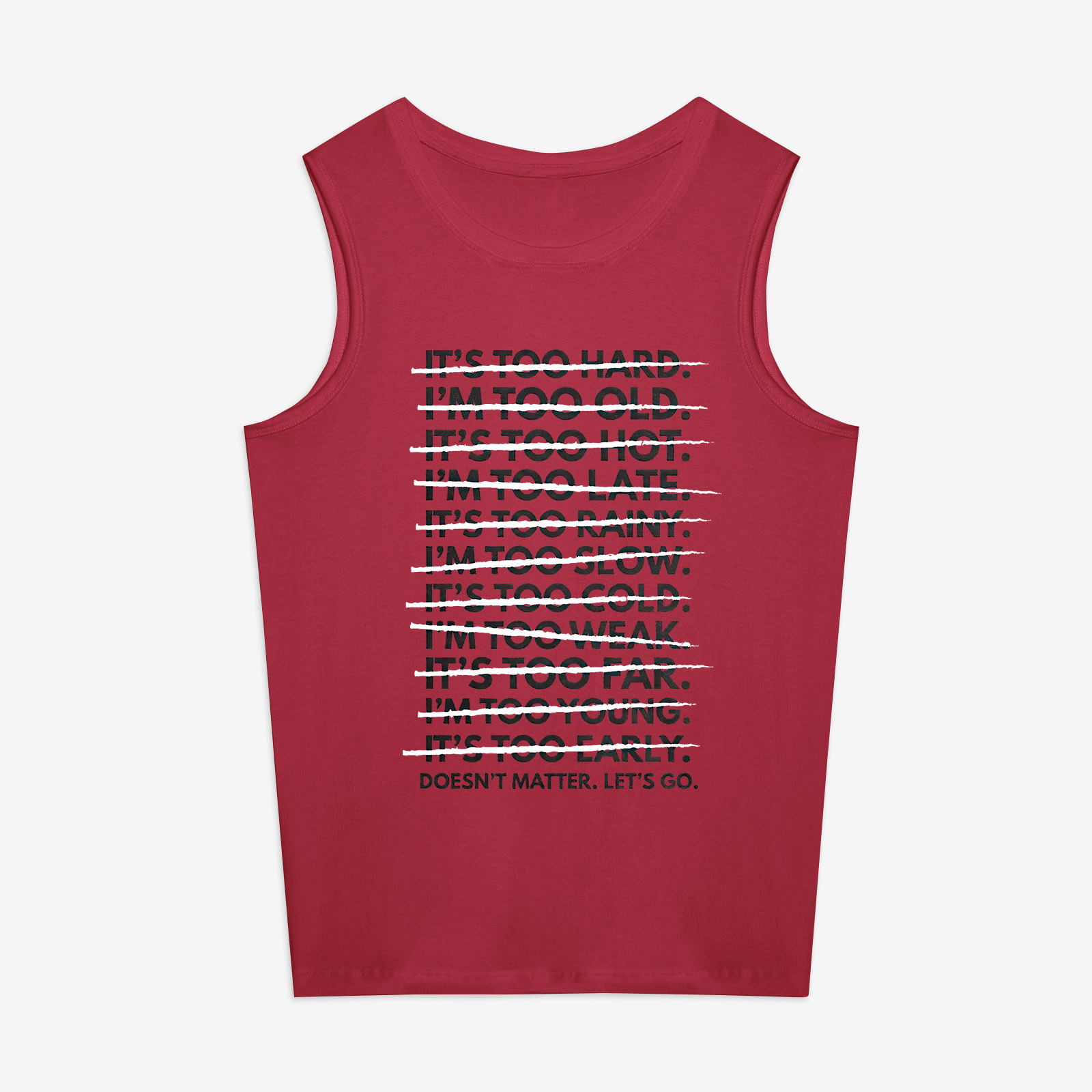 Doesn't Matter. Let's Go Printed Women's Vest
