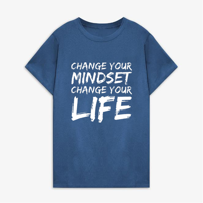 Change Your Mindset Change Your Life Print Women's T-shirt