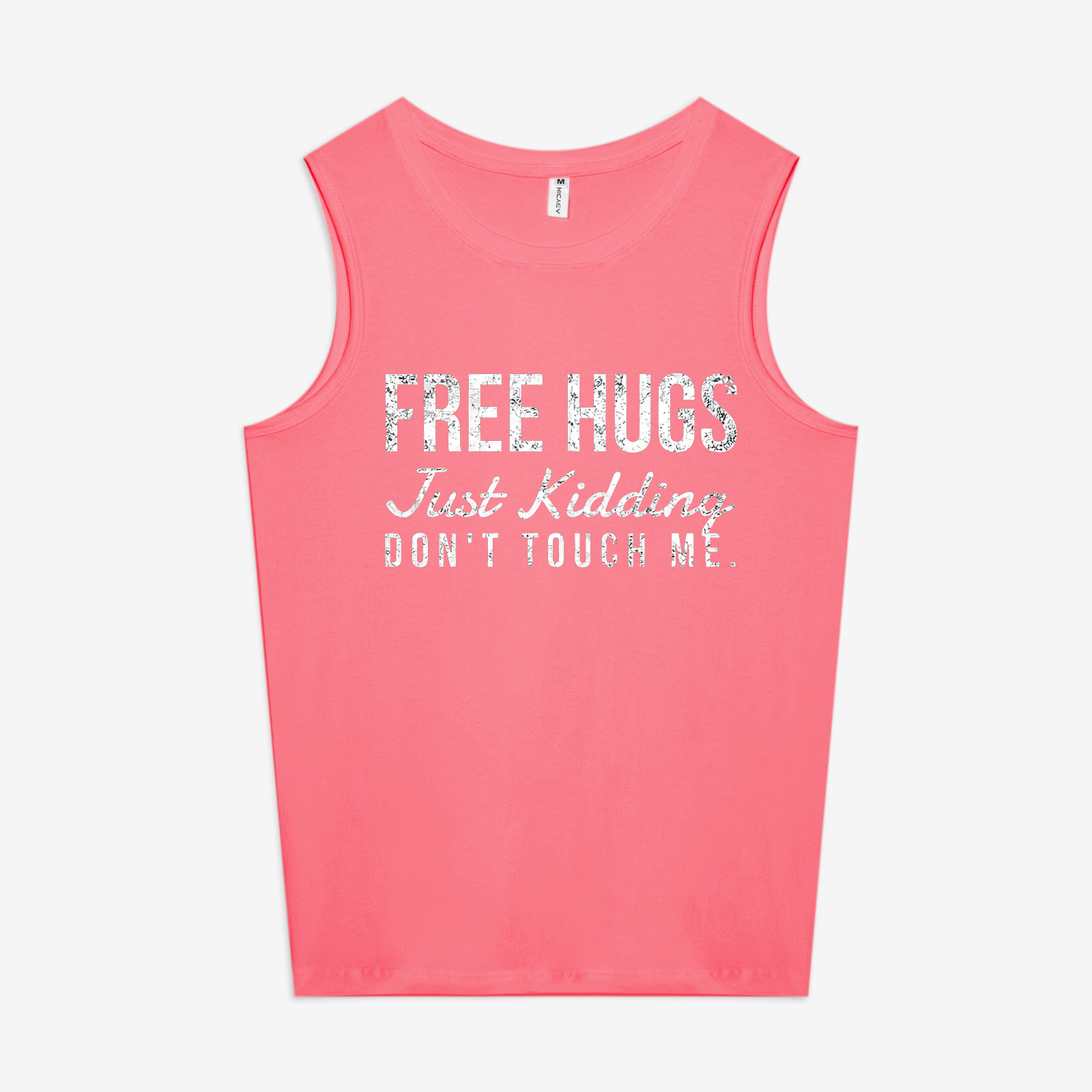 Free Hugs. Just Kidding Don't Touch Me Printed Women's Vest