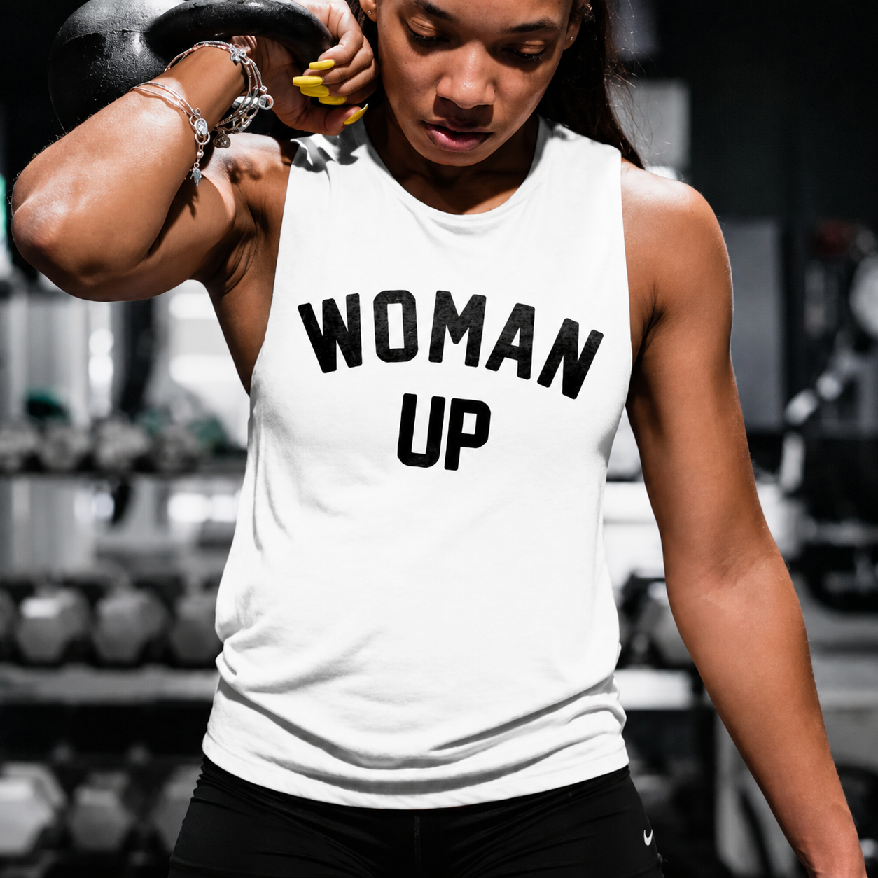 Woman Up Printed Women's Vest