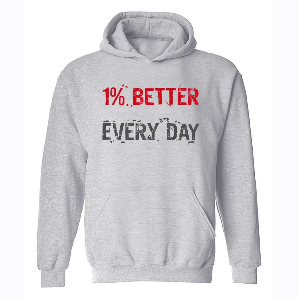 1% Better Every Day Printed Women's Hoodie