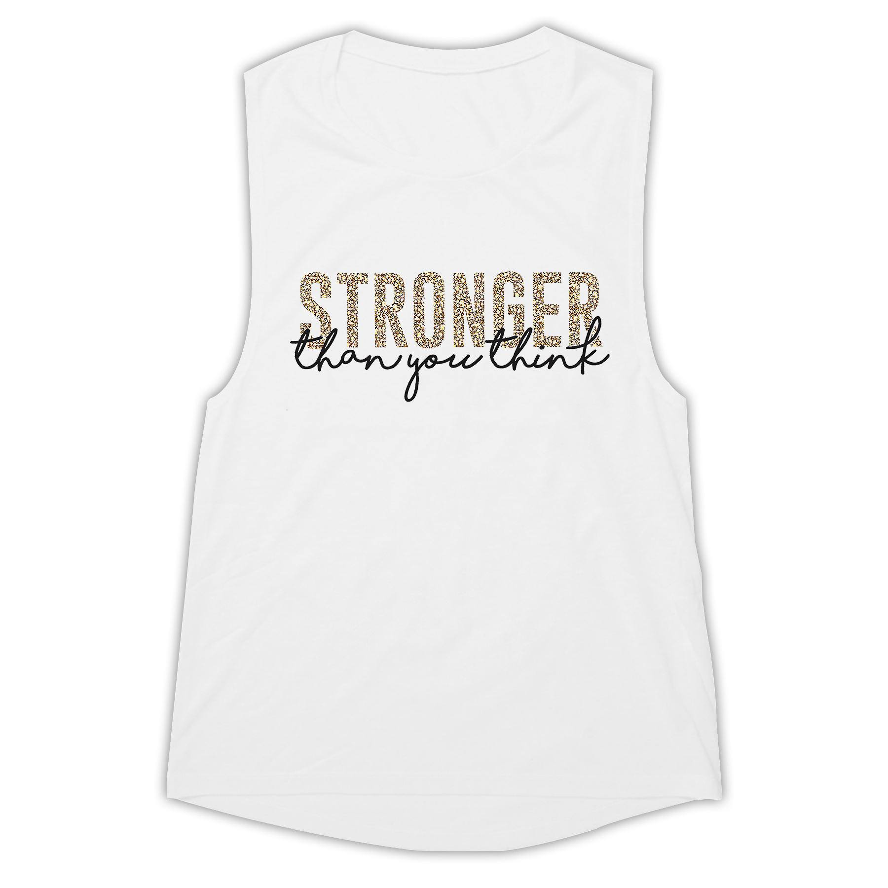 Stronger Than You Think Print Women's Vest