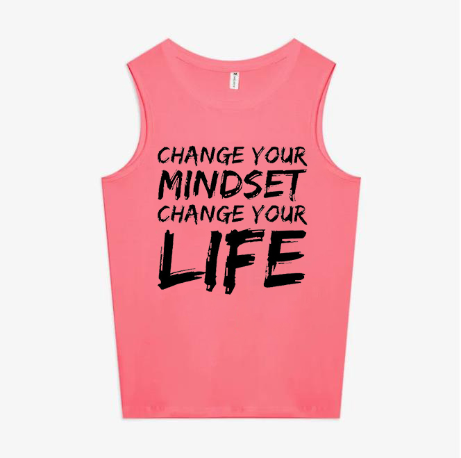 Change Your Mindset Change Your Life Printed Women's Vest