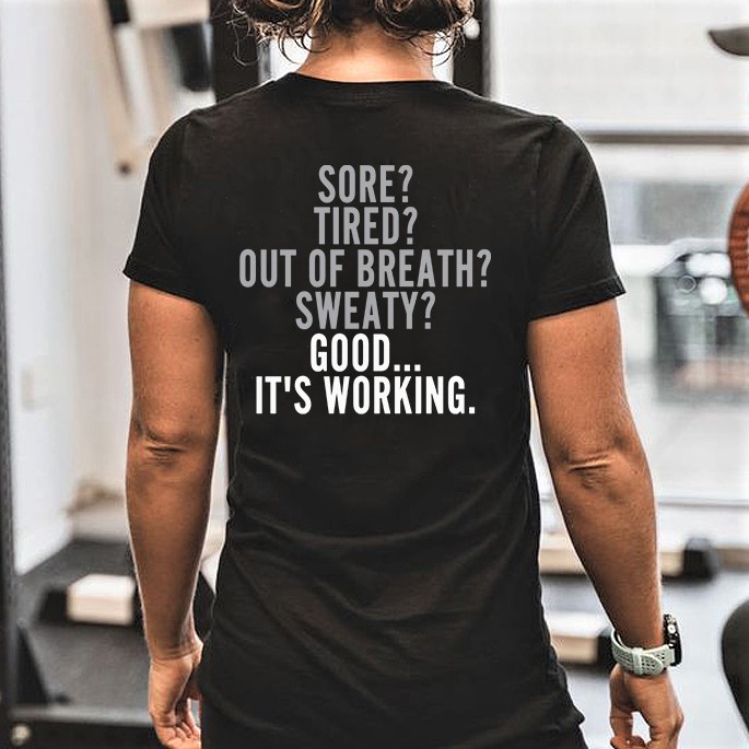Sore? Tired? Out Of Breath? Printed Women's T-shirt