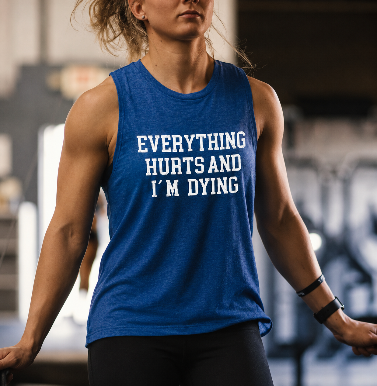Everything Hurts And I'm Dying Printed Women's Vest