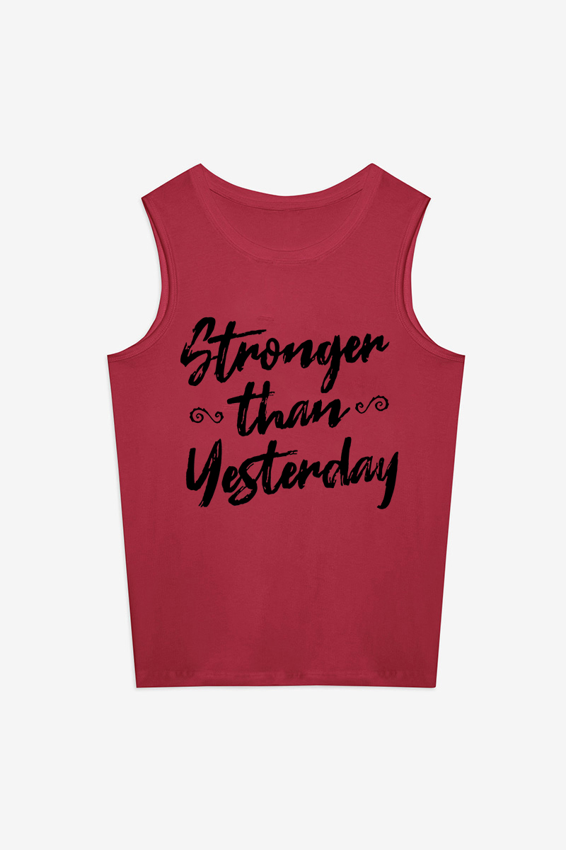 Stronger Than Yesterday Printed Women's Vest
