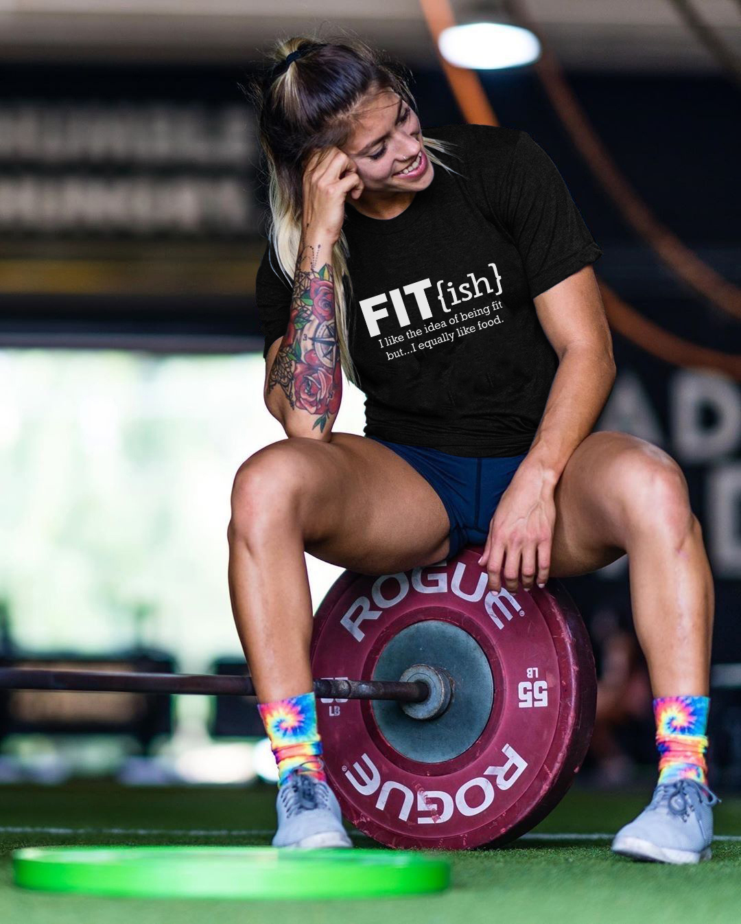 I Like The Idea Of Being Fit Printed Women's T-shirt