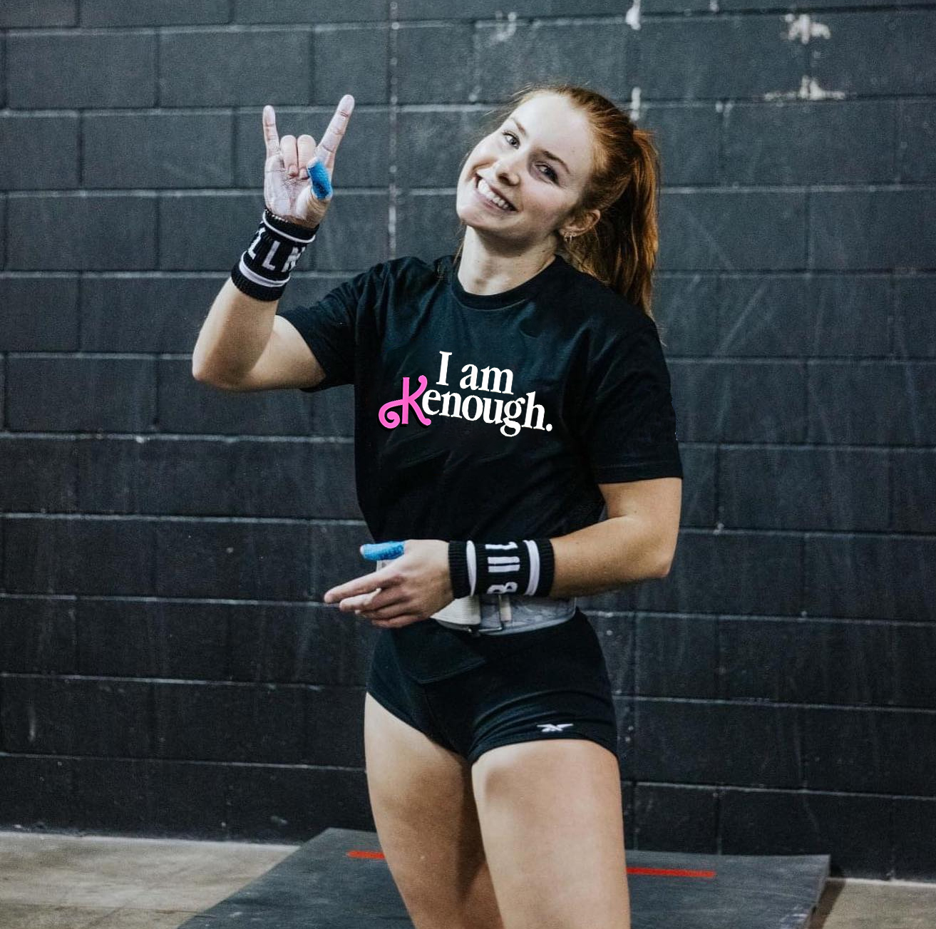 I am Kenough Printed Women's T-shirt-traneing