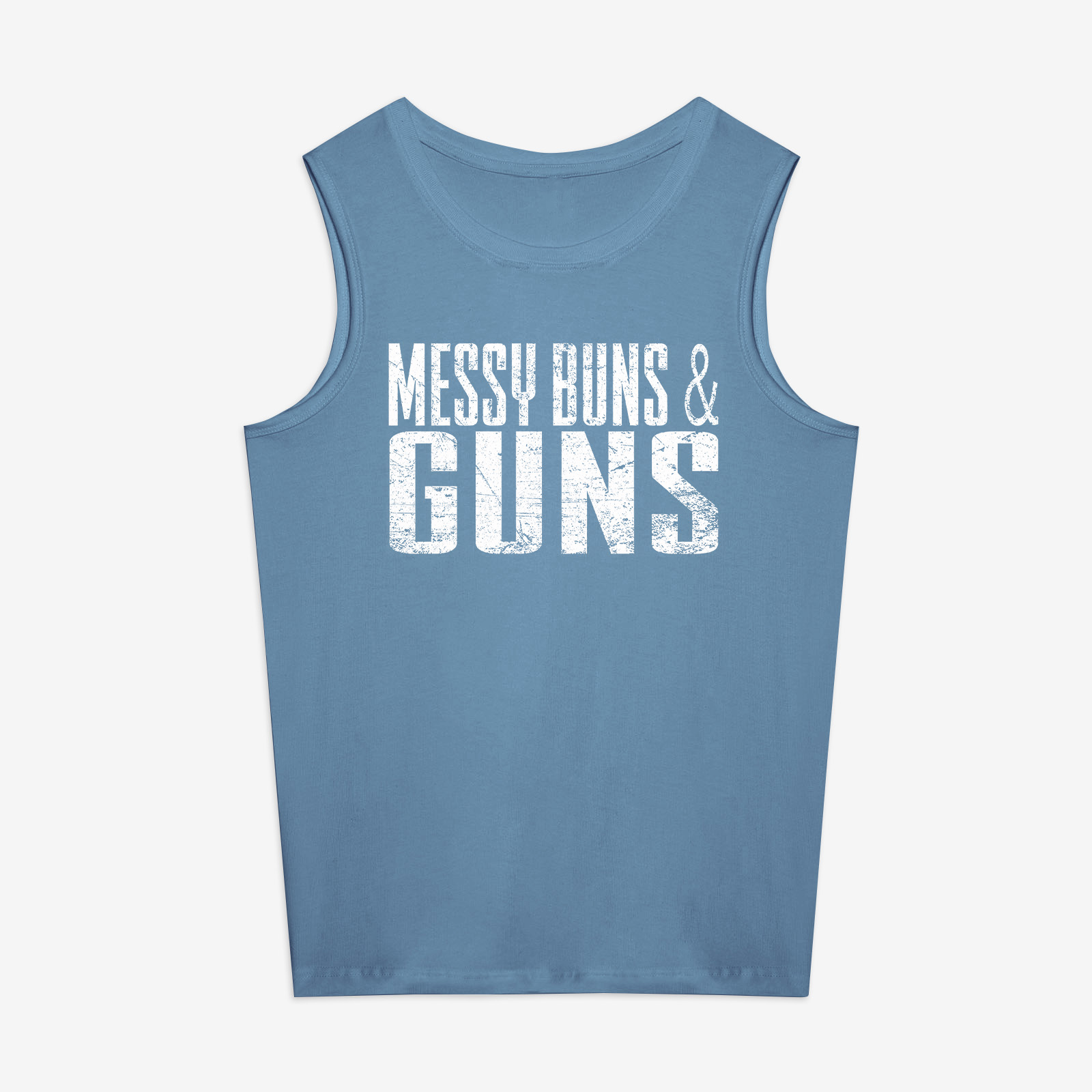 Messy Buns & Guns Printed Women's Vest