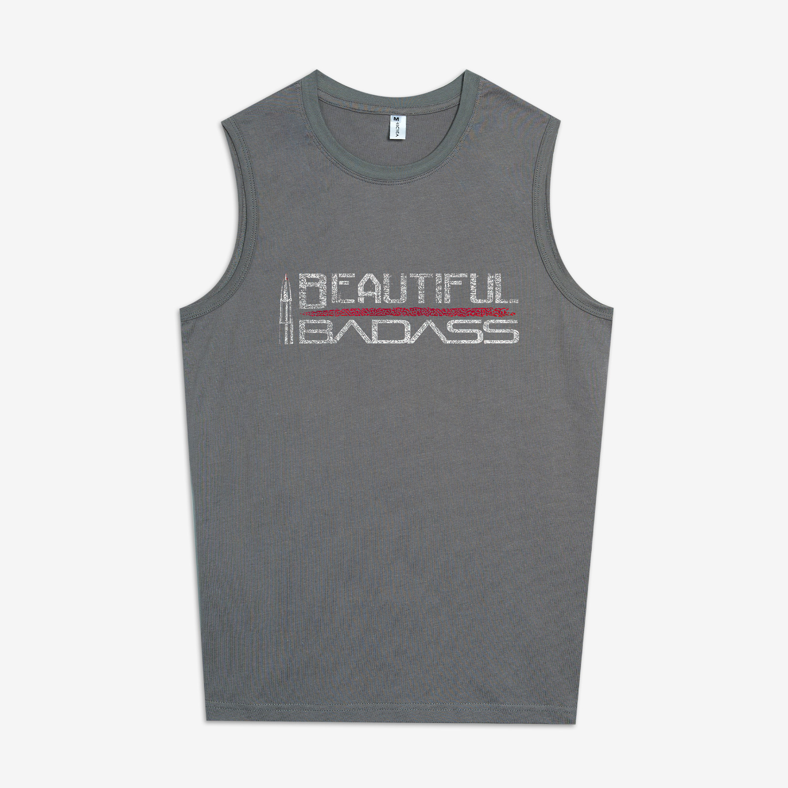 BEAUTIFUL BADASS Print Women's Vest