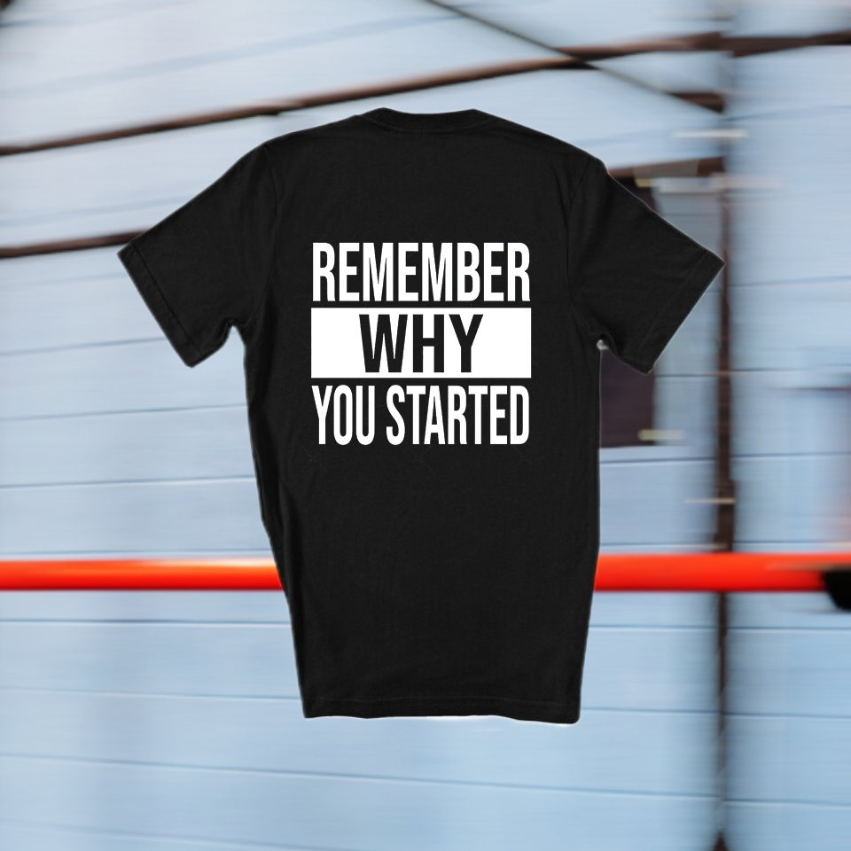 Remember Why You Started Printed Women's T-shirt