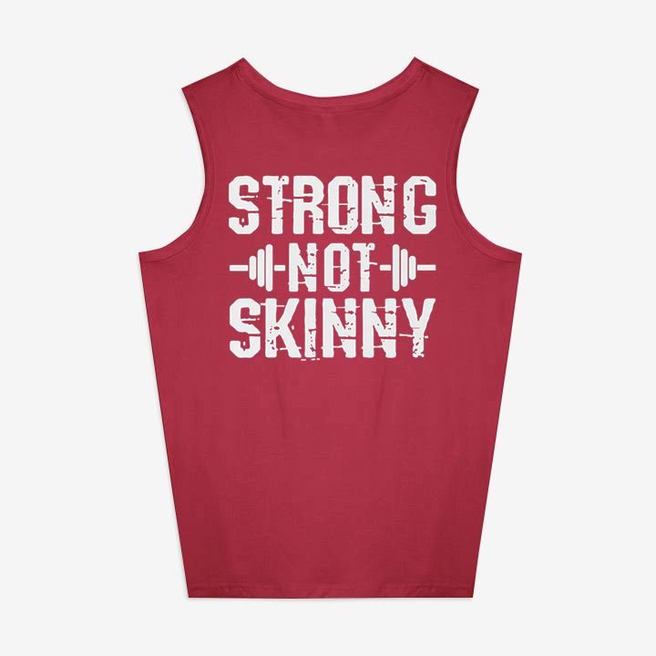 Strong Not Skinny Printed Women's Vest