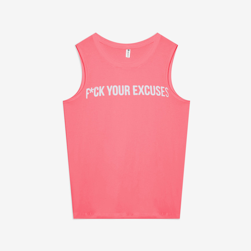 F*ck Your Excuses Printed Women's Vest