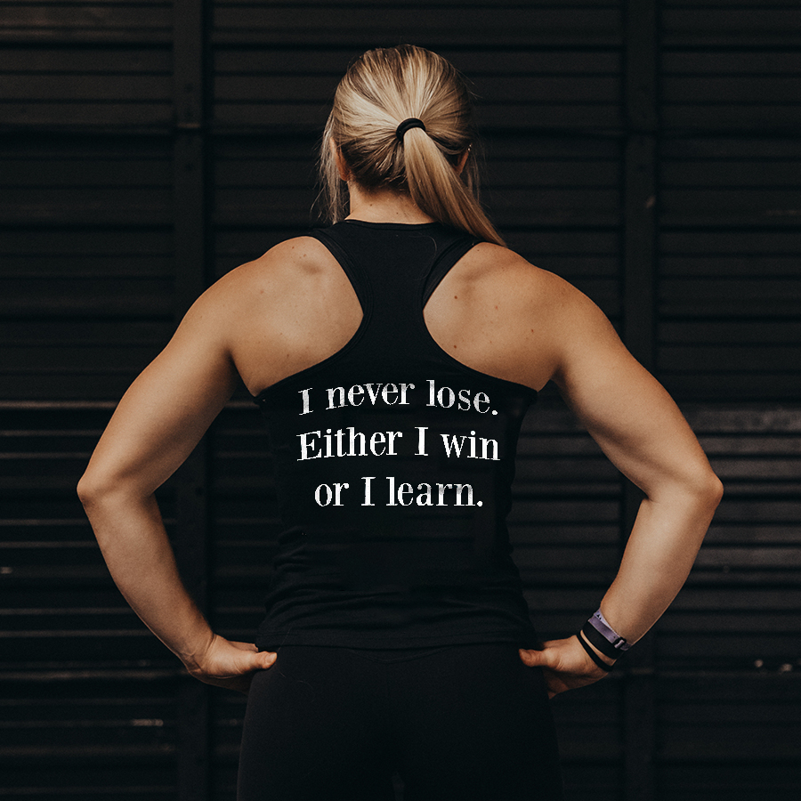 I Never Lose. Either I Win Or I Learn Women's Tank Top-traneing