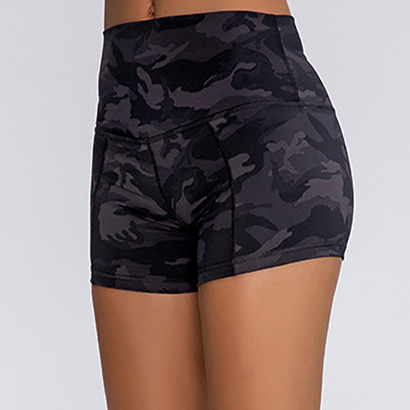 High Waist Stretch Women's Yoga Shorts-traneing