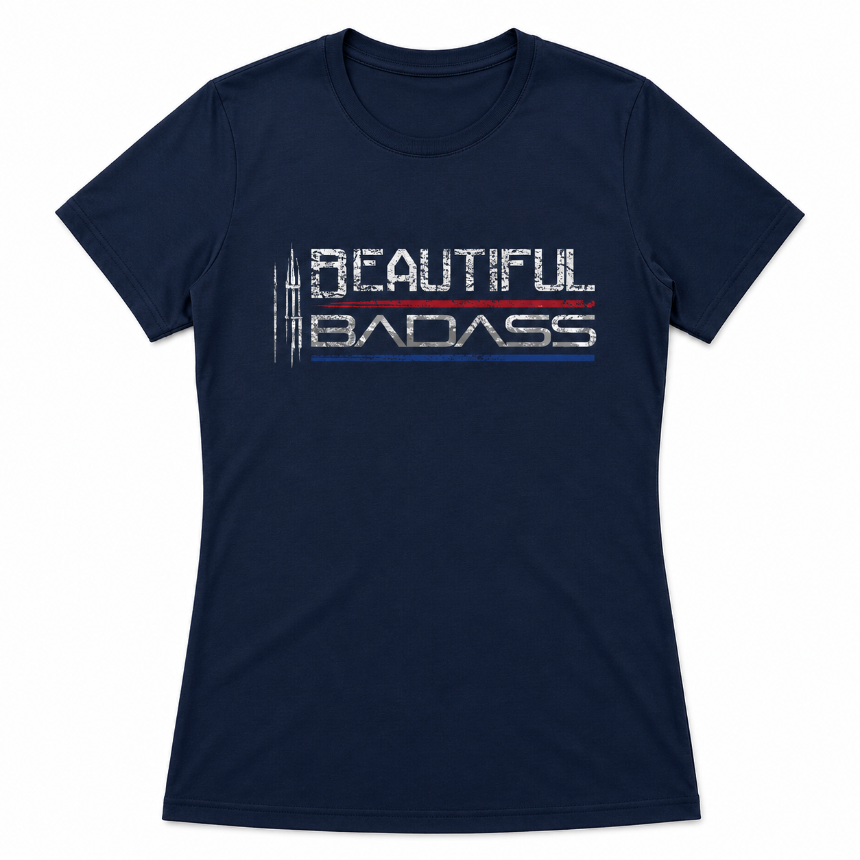 BEAUTIFUL BADASS Printed Women's T-shirt